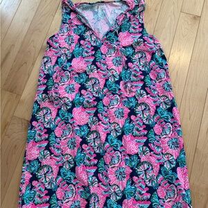 Lilly Pulitzer Pink and Blue Floral Swim Coverup